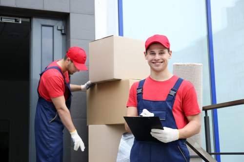 Careful moving service for narrow streets and access