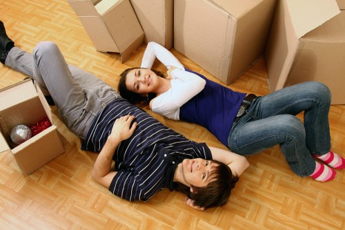 Staff conducting a risk assessment before a Primrosehill move